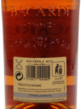 Rum Bacardy Dourado 8 Anos 0.7