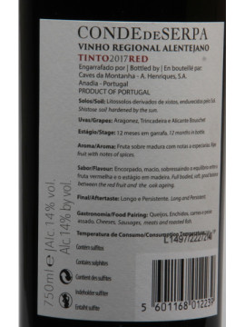 Conde de Serpa Tinto Alentejo 2017