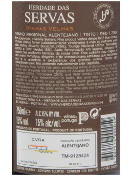 Herdade Servas Vinhas Velhas Tº 2017