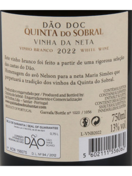Quinta do Sobral Vinha da Neta 0.75 Branco 2022