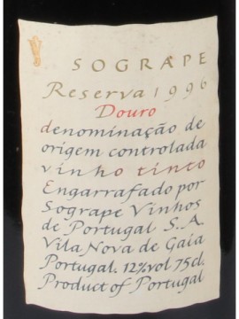 Sogrape Res T Douro 1996