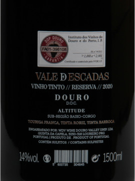 Vale de Escadas Altitute Reserva 1,5 Lº Tinto 2020