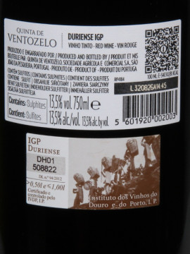Quinta Ventozelo Syrah Unoaked 0.75 Tinto 2022/23