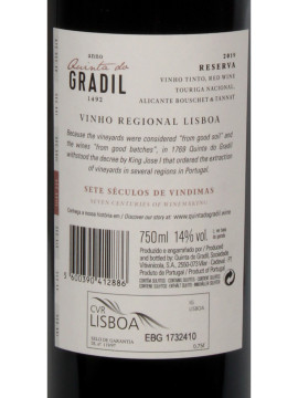 Quinta do Gradil Reserva 075 Tº 2019