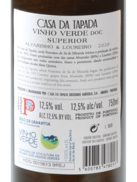 Casa da Tapada Alvarinho/Loureiro 0.75 2020