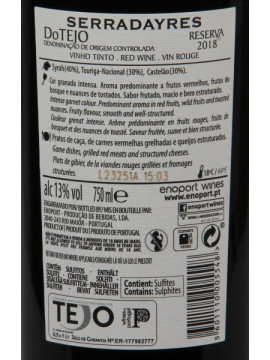 Serradayres Dop Tejo Reserva Tinto 2018