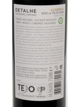 Detalhe Doc Reserva 0.75 Tinto 2020