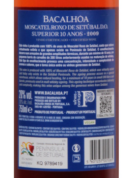 Moscatel Roxo Quinta Bacalhoa 10 Anos D.o. 0.75 2009