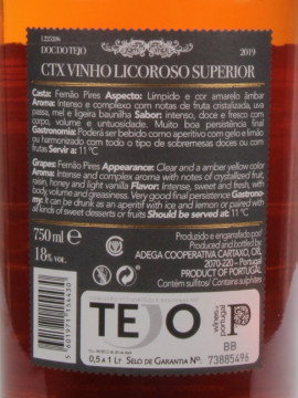 Vinho Licoroso Superior D.o.c. do Tejo Coop Cartaxo 0.75 Branco 2019