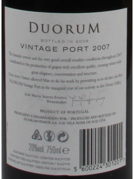 Duorum Porto Vintage 2007 0.75 2007