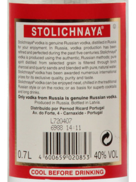 Vodka Stolichnaya