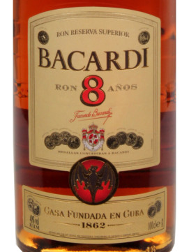 Rum Bacardi Dourado 8 Anos 1Lº