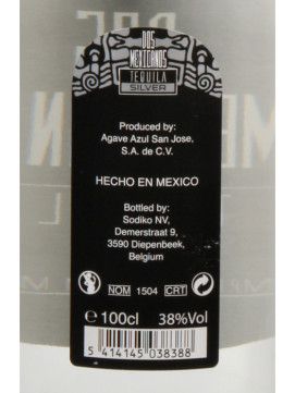 Tequila dos Mexicanos Silver 1 L 38%