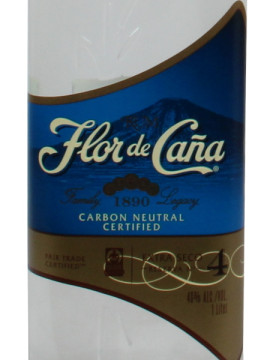 Rum Flor de Cana 4 Anos Extra Seco 1 L 40º