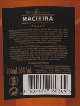 Mini.brandy Macieira Frasco 0.20